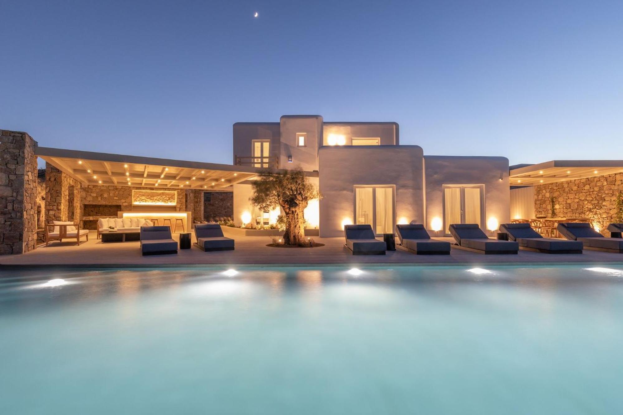 Blue Eye Grand Villa Mykonos Kalafatis Ngoại thất bức ảnh
