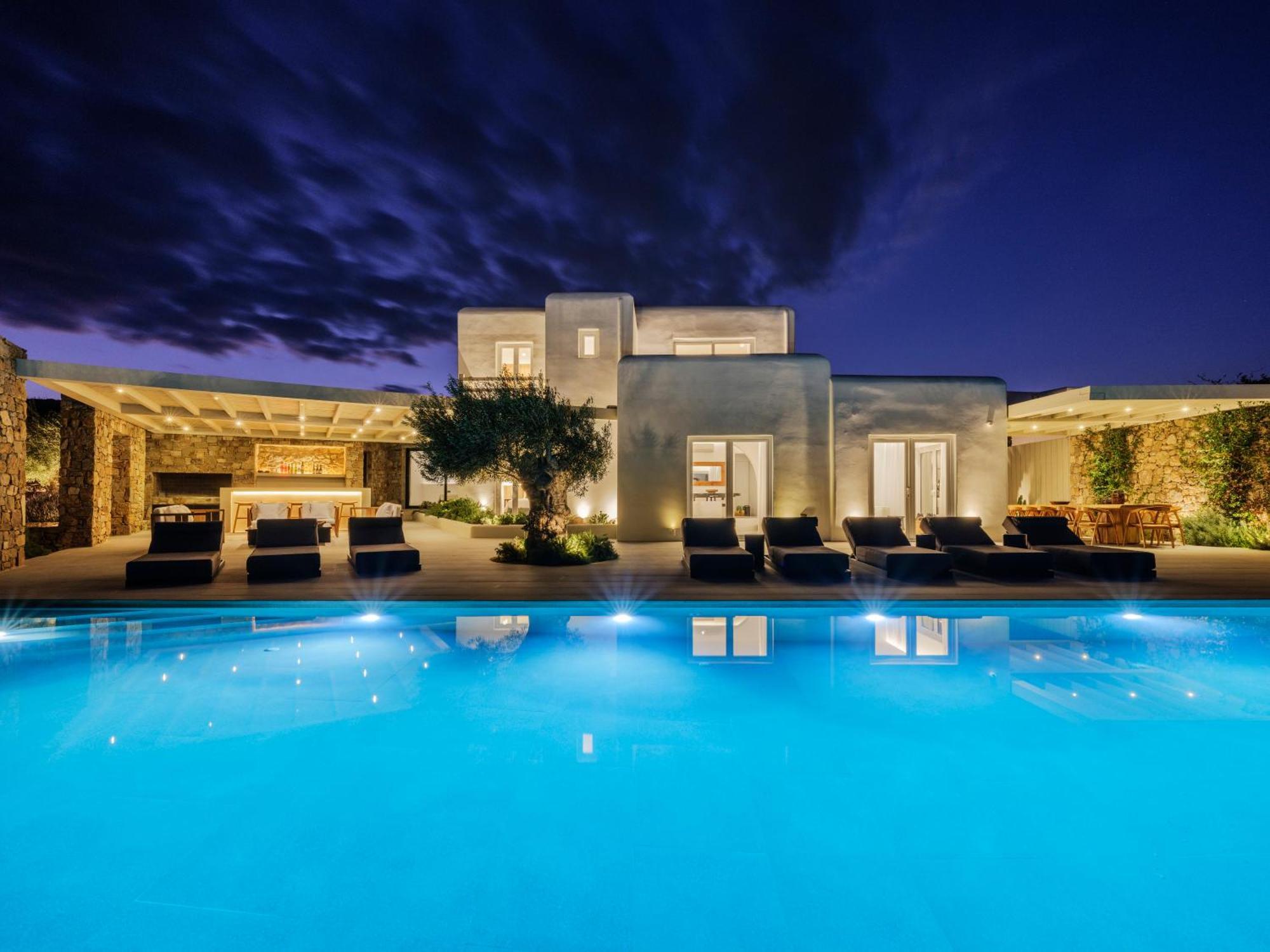 Blue Eye Grand Villa Mykonos Kalafatis Ngoại thất bức ảnh