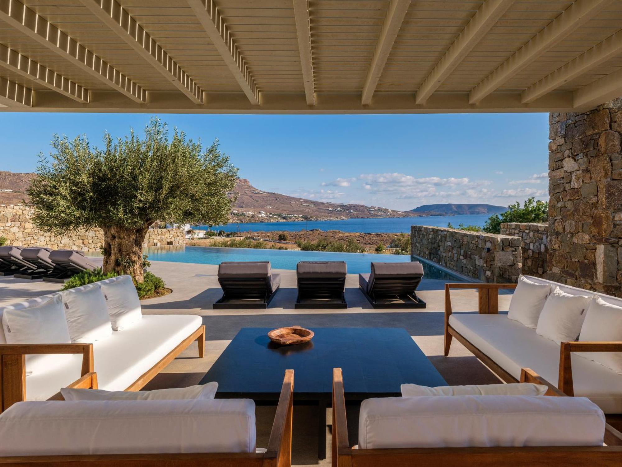Blue Eye Grand Villa Mykonos Kalafatis Ngoại thất bức ảnh