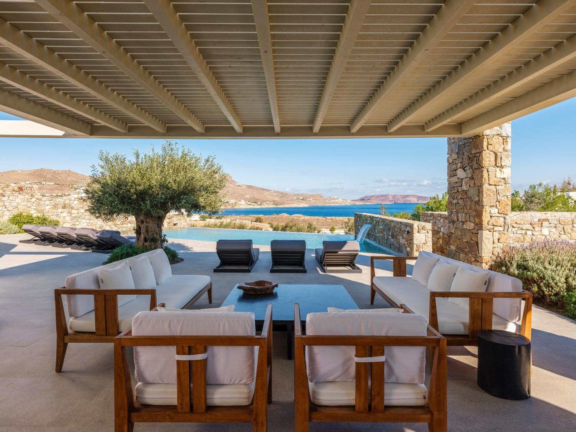 Blue Eye Grand Villa Mykonos Kalafatis Ngoại thất bức ảnh