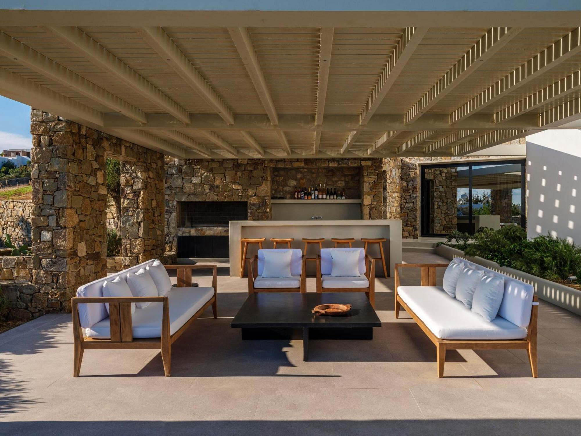 Blue Eye Grand Villa Mykonos Kalafatis Ngoại thất bức ảnh